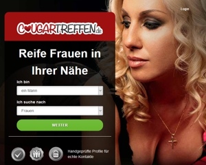 Screenshot Cougartreffen.de