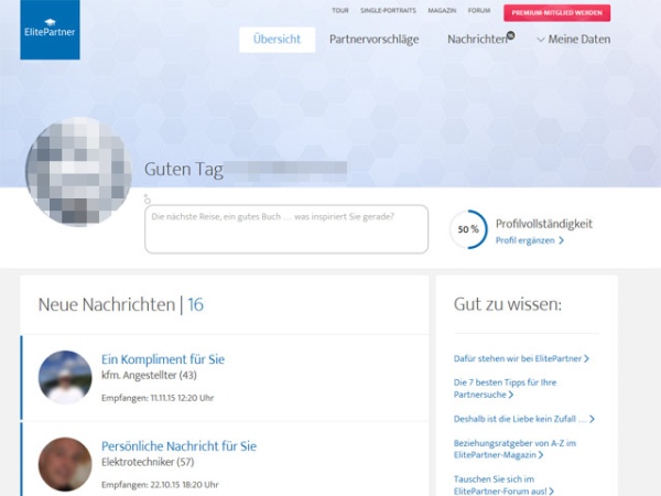 Elitepartner bilder schärfen